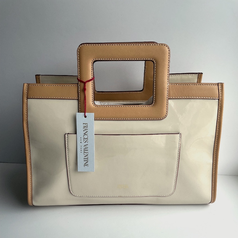 Frances Valentine Oyster Leather Tote